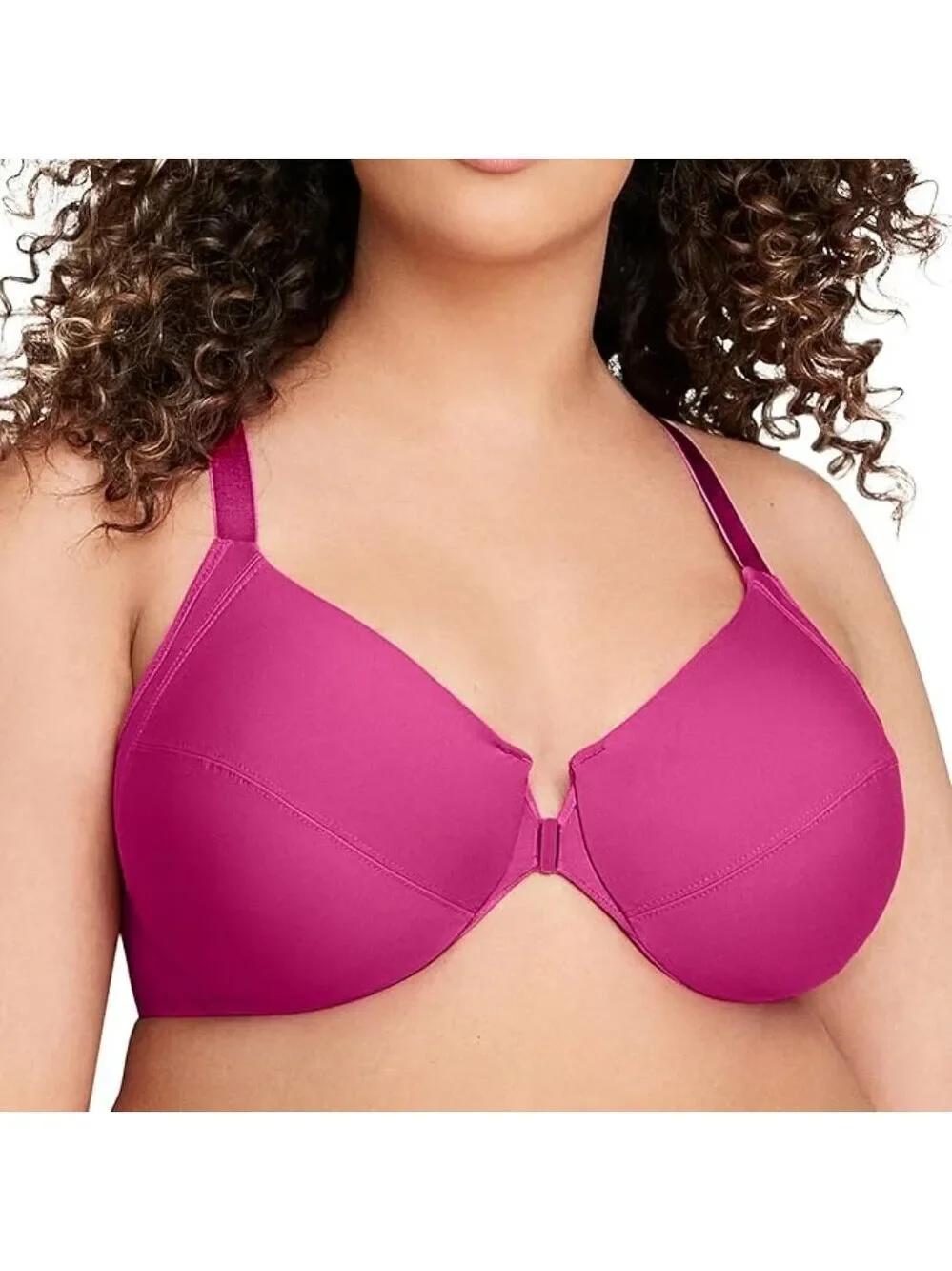 ✨ Glamorise 1247 Plus Size Front-Closure Wonderwire Bra Underwire 42C. NWOT